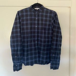 Helmut Lang wool flannel blouse